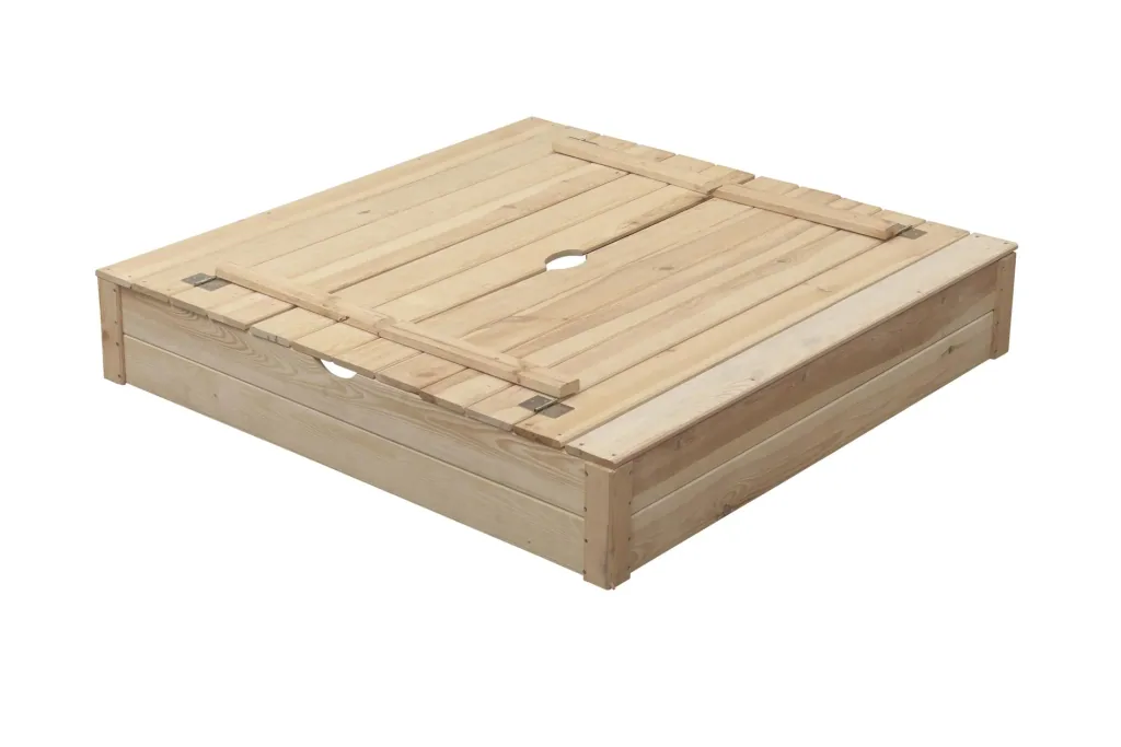 Sandkasten Robert aus Holz, groß 1500 mm x 1200 mm