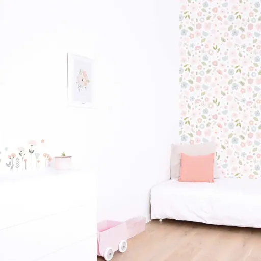 Lilipinso Wandsticker A3 Blütensortiment rosa pastell