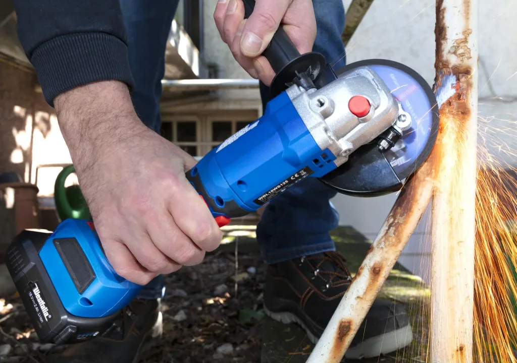 18V Winkelschleifer BL 125 mm - mit Akku und Ladegerät -