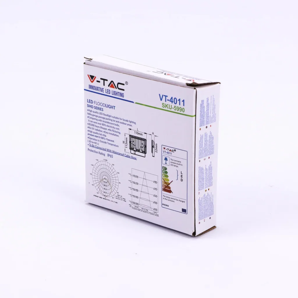 VT-4011 10W Strahler mit rotem Licht - IP65 - Atmosphärische Beleuchtung