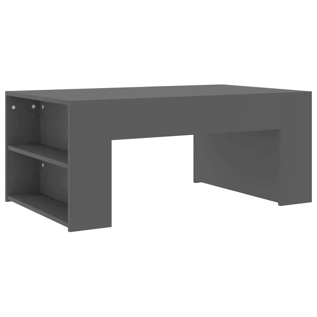 Couchtisch 100x60x42 cm schwarz Spanplatte