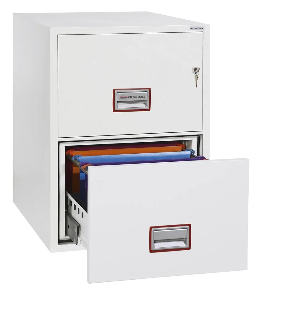 Aktenschrank World Class Vertical Fire File mit 2 Schubladen und Schlüsselschloss