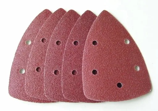 Schleifdreiecke 140 x 140 x 8 mm, Korn 120, 5 Stück