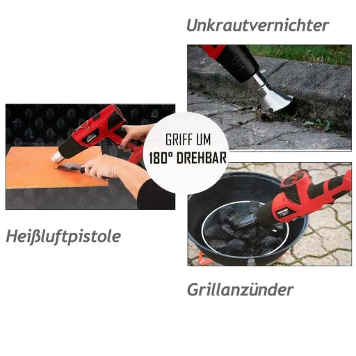 3in1 Unkrautvernichter, Heißluftpistole, Grillanzünder