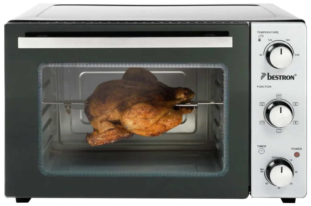 Grill-Backofen mit Drehspieß, Umluftfunktion, 31 Liter, 1500 Watt
