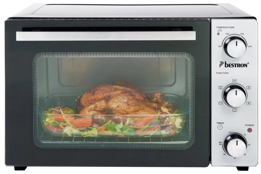 Grill-Backofen mit Drehspieß, Umluftfunktion, 31 Liter, 1500 Watt