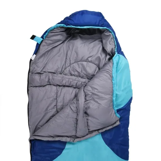 Schlafsack Bergsteiger Icy North dunkelblau + hellblau