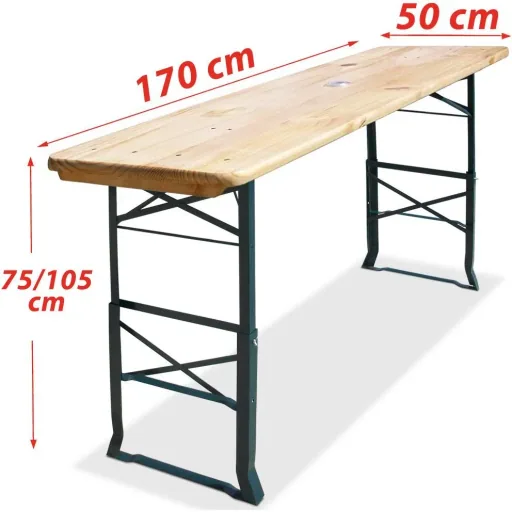 Biertisch 5,6x1,6x2,5 höhenverstellbar