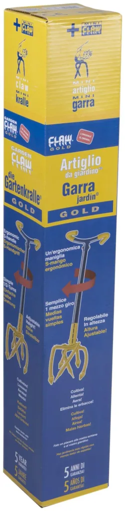Mini-Gartenkralle "GardenClaw gold", höhenverstellbar, 97-106 cm