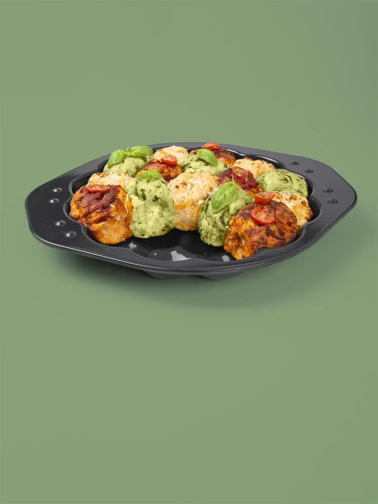 Backform Wolkensonne Emaille, 30 x 35 x 4 cm mit Rezepten