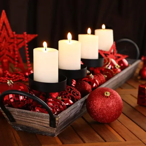 Kugeln - Christbaumschmuck - Rot 77 Stück