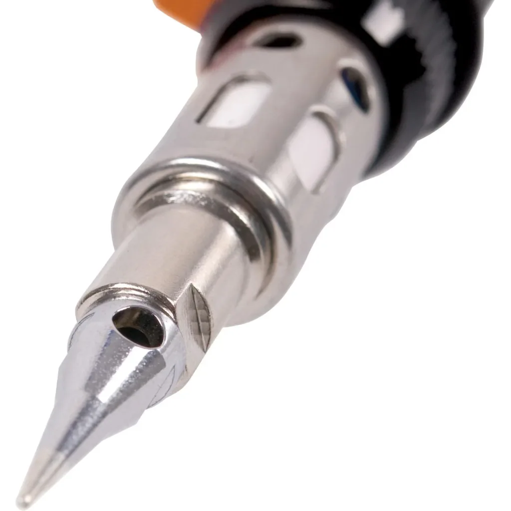 SGM1006 Gas-Lötkolben - 35 min. betriebsdauer - Inkl. Lötspitze Schrägform 8mm und Lötspitze Meißel form 3,5mm