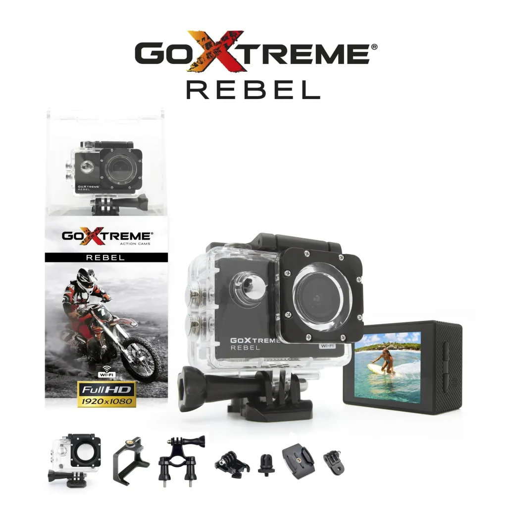 Actioncam Rebel, 140° Weitwinkel, Wasserfest bis zu 30m, 1MP Sensor