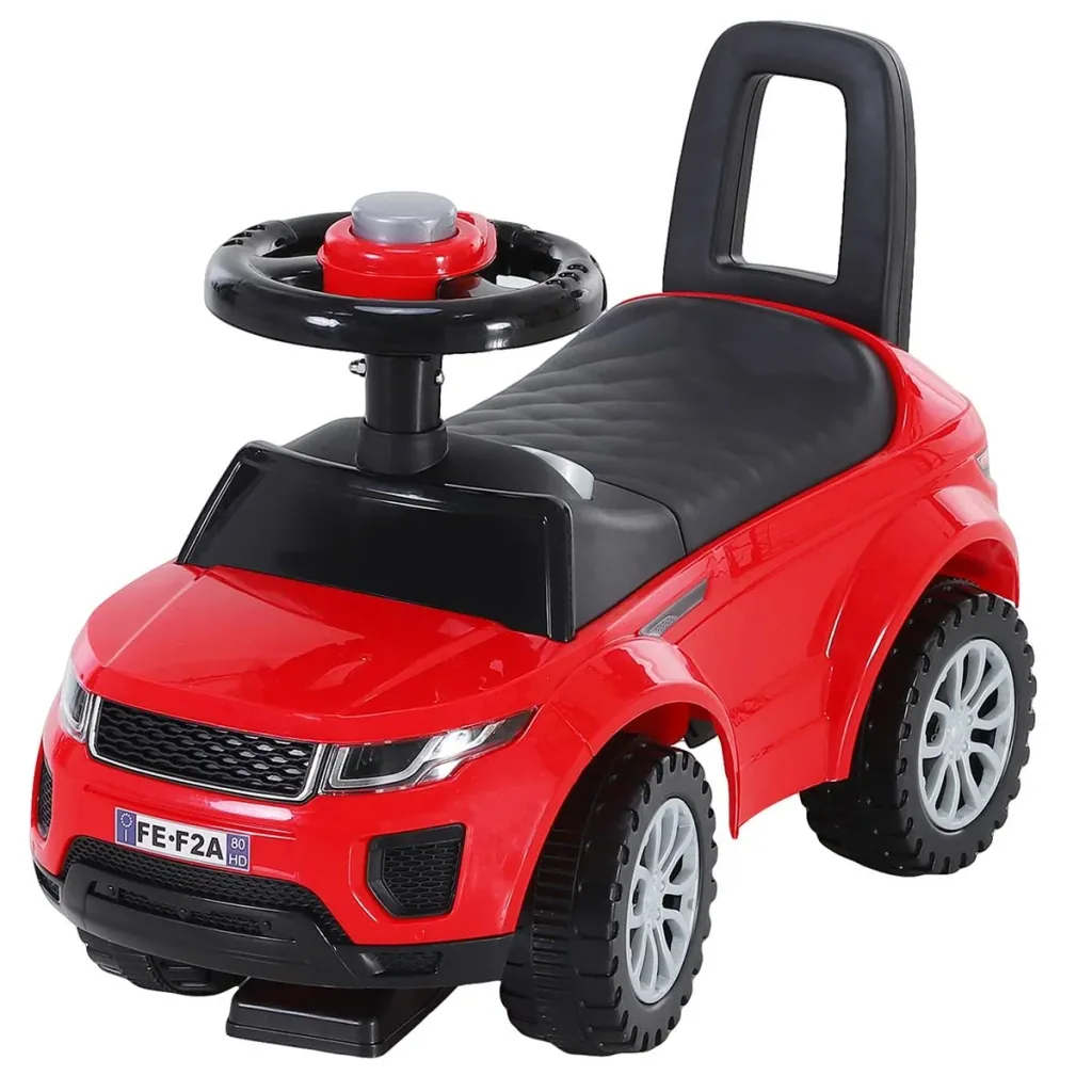 Kinderfahrzeug Lauflernhilfe mit Hupe Stauraum Rutschauto PP Rot 62 x 28 x 41,5 cm