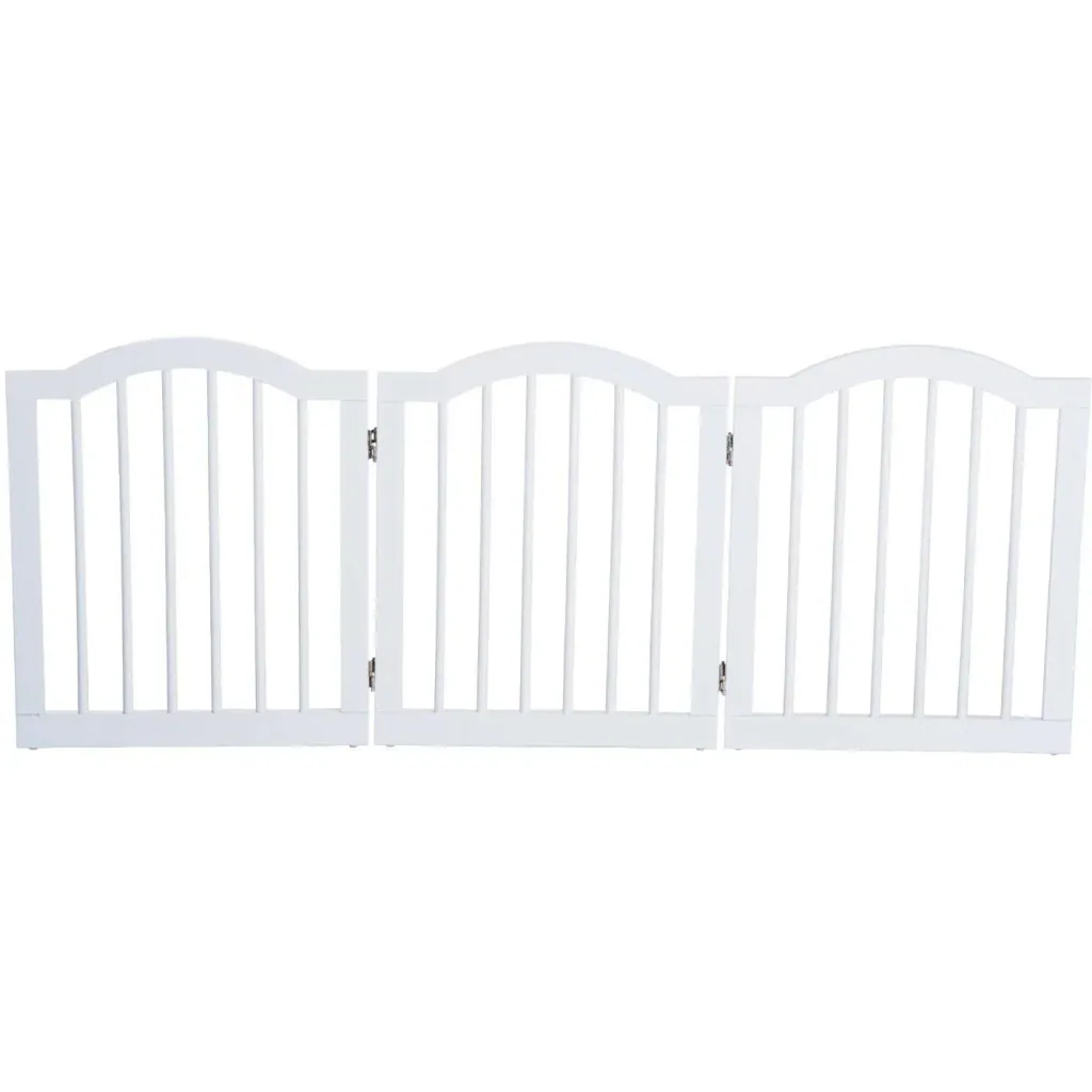 Absperrgitter Hundegitter 154,5cm faltbar Weiß