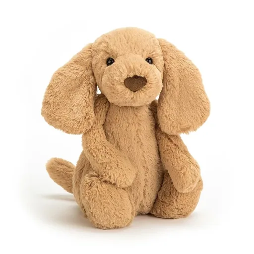 Jellycat Kuscheltier, Plüschtier, Stofftier - Bashful Toffee Puppy, 18 x 9 cm