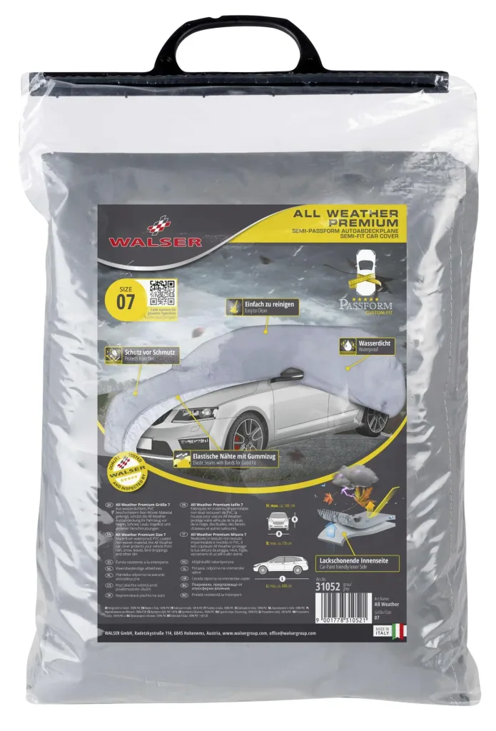 Autoabdeckplane all weather - Größe 7 - 488x176x148cm - PVC beschichtet
