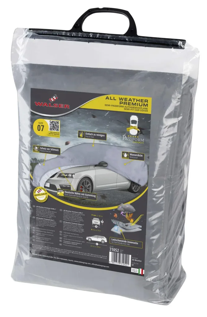 Autoabdeckplane all weather - Größe 7 - 488x176x148cm - PVC beschichtet