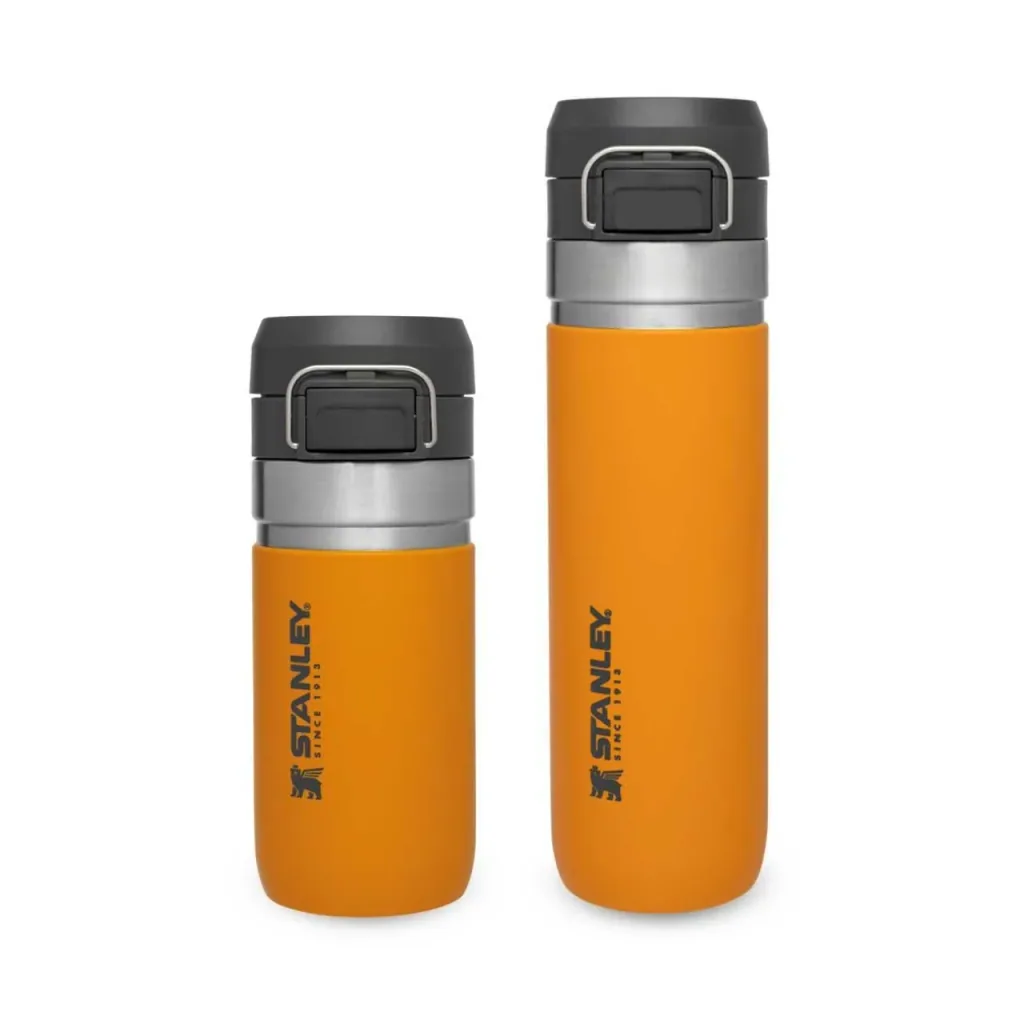 Quick Flip Water Bottle 0,47 l, Saffron, Vakuumisolierung, Sicherheitsverschluss