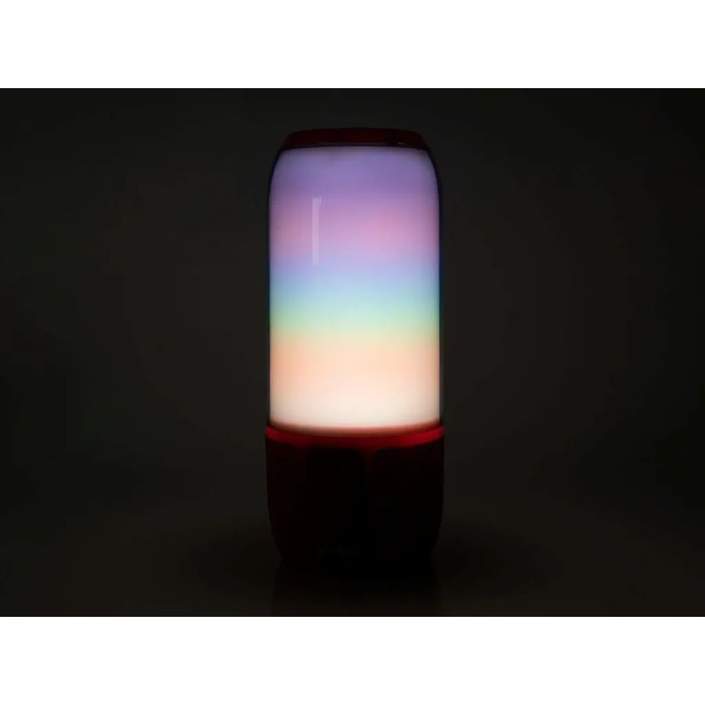 VT-7456 Bluetooth-Lautsprecher mit RGB-Beleuchtung - 2x 3Watt - rot