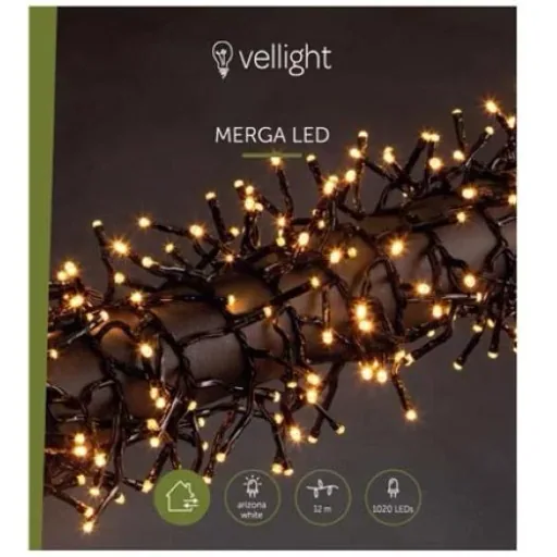 Vellight Weihnachtsbeleuchtung - 12m - 1020 LEDs - Arizona Weiß - Innen & Außen