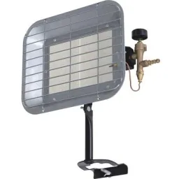 Gasheizkörper mit Flammenschutz und Montagebügel - 4500W - Verbrauch: 330 g/h