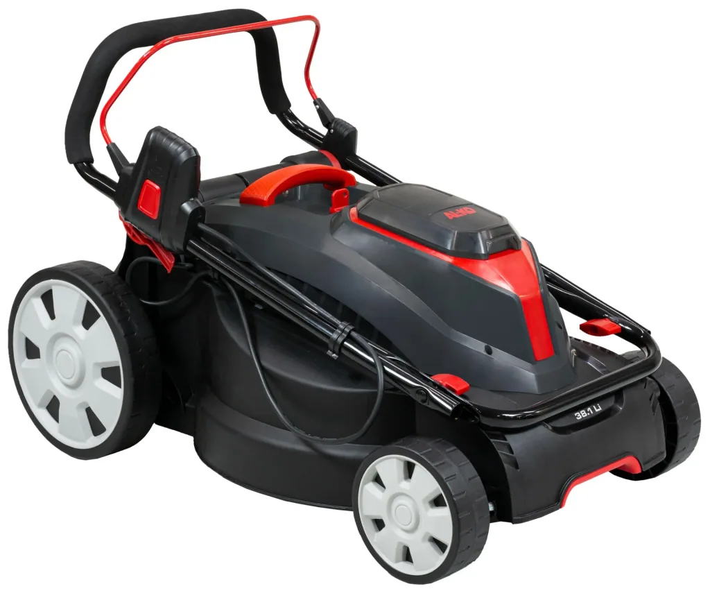 18 V BOSCH HOME AND GARDEN COMPATIBLE Akku-Rasenmäher 38.1 Li - inkl. 2 Akkus und Ladegerät
