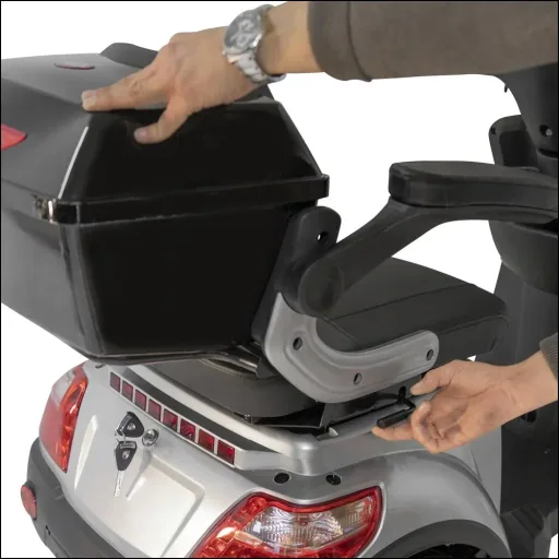 4-Rad E-Mobil Palermo 15 km/h silber