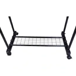 Kleiderständer mit 2 Stangen Garderobenständer rollbar höhenverstellbar