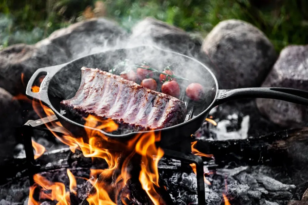 Grill-Feuerpfanne gp30 mit Stiel