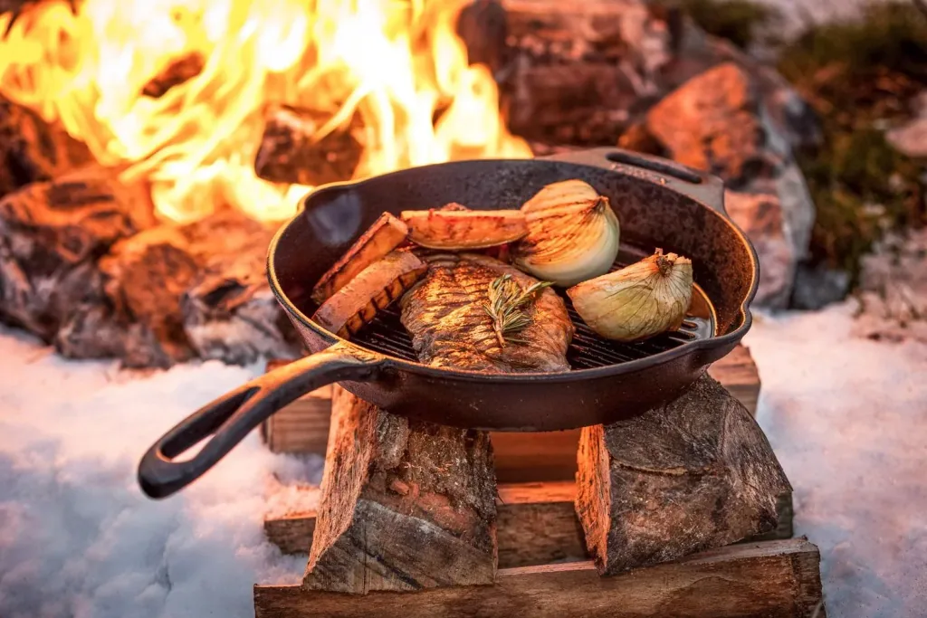 Grill-Feuerpfanne gp30 mit Stiel