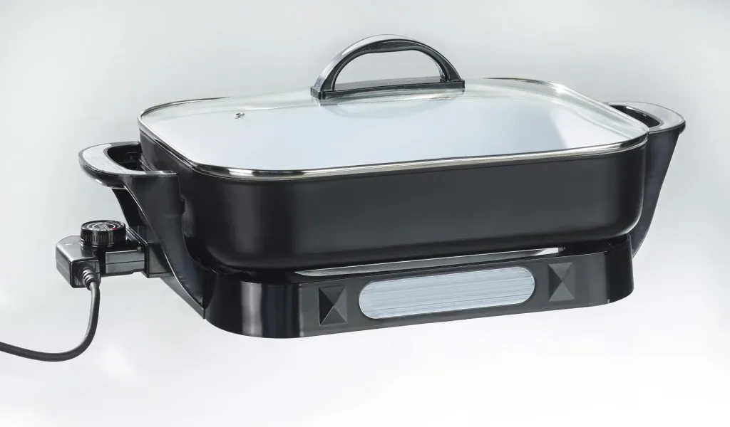 Keramik Multi-Buffetpfanne, 1500 Watt, mit Glasdeckel