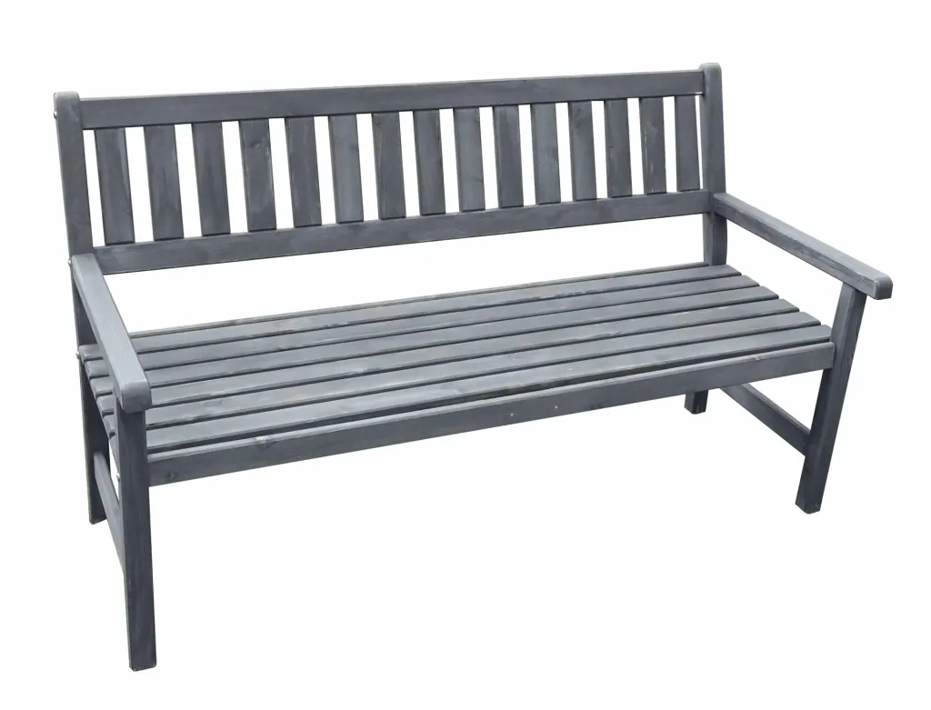 Gartenbank Johanna 3-Sitzer, grau