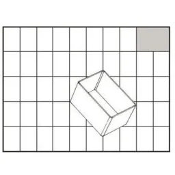 Schubladenblock mit 34 Schubladen - 42x30,6x15cm MET Loose Insert A8-1 - Kunststoff
