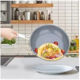 Keramik-Bratpfanne 3er-Set - 20, 24 und 28 cm - Grau