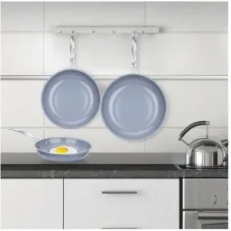 Keramik-Bratpfanne 3er-Set - 20, 24 und 28 cm - Grau