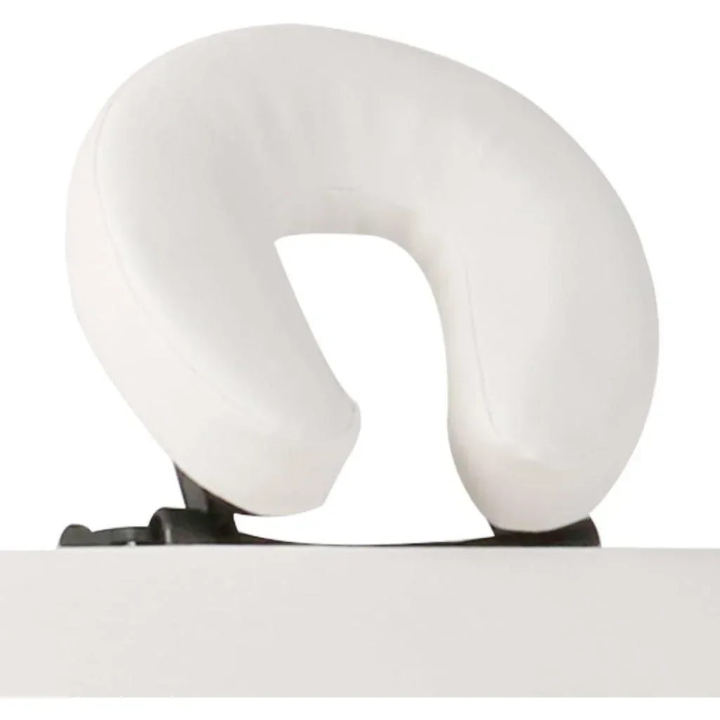 Klappbare Massageliege 3 Zonen mit Holzrahmen (creme)