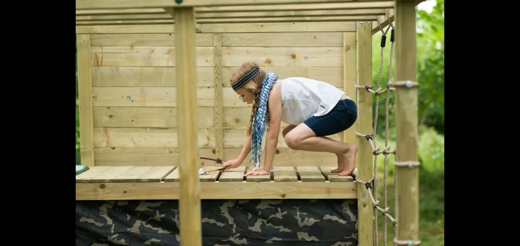 Holz Kletterwürfel, Outdoor-Kletterwürfel, Kinder, Kletterwand, Kletternetz, Monkey Bar, Trapezstange, Rutsche