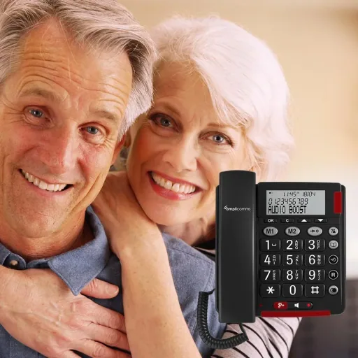 Großtastentelefon mit 2 Direktwahltasten und großem Display