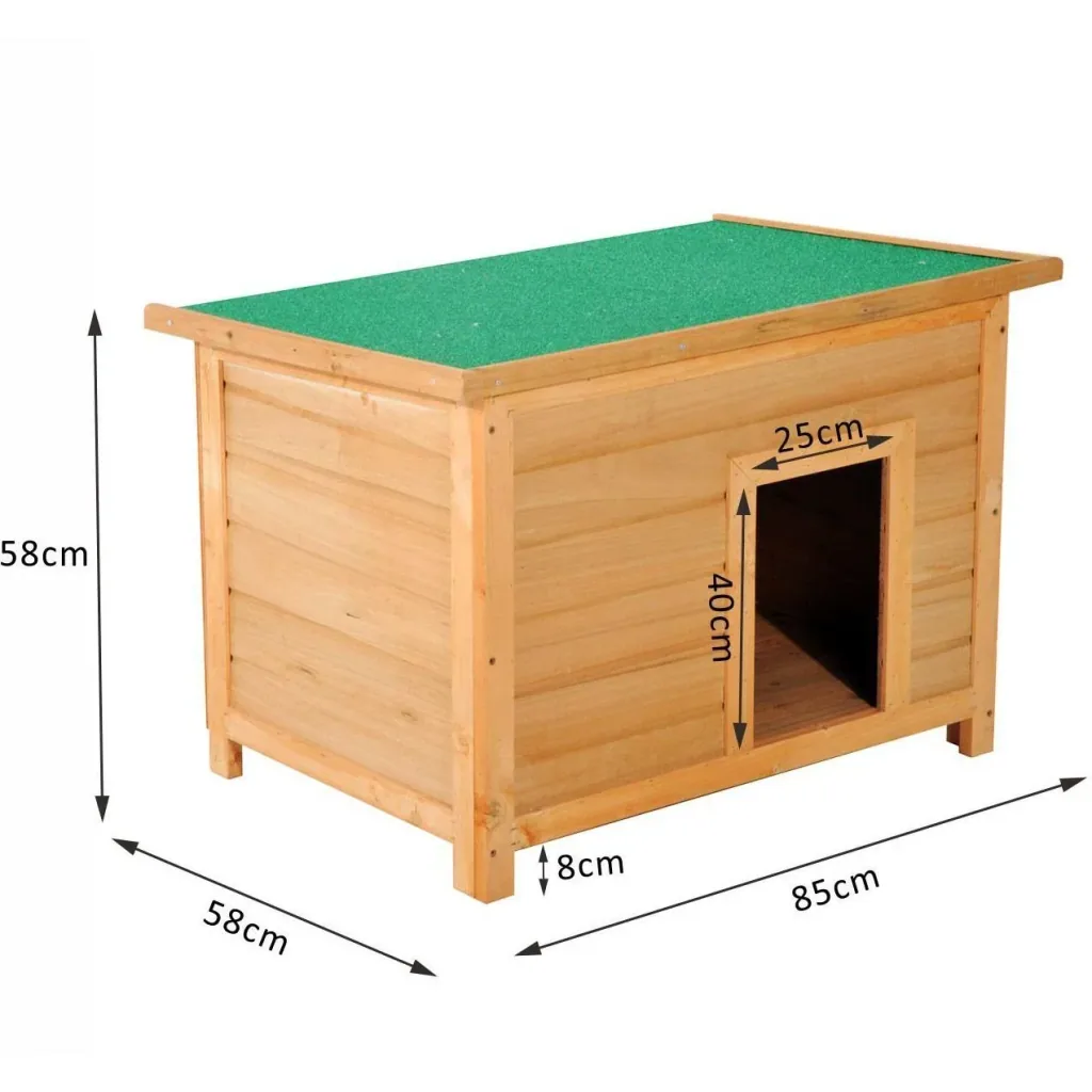 Hundehütte Hundehaus Holz 85x58x58cm