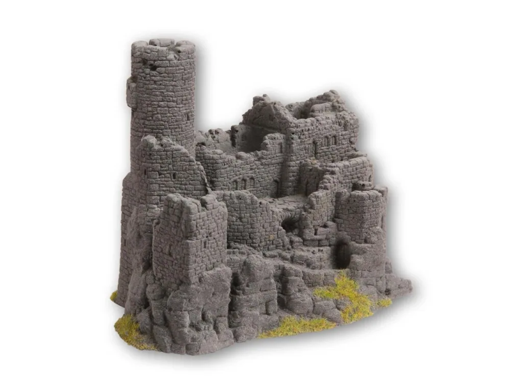 Burgruine, 15,5 x 10 cm, 12 cm hoch
