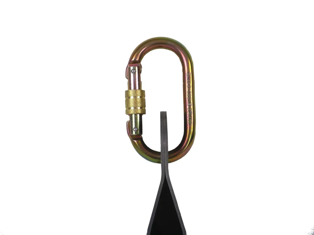 Verschlusskarabiner, oval, 10 mm