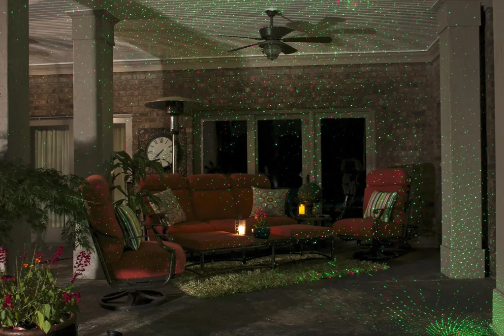 Laserlicht-System Star Shower mit Sensor