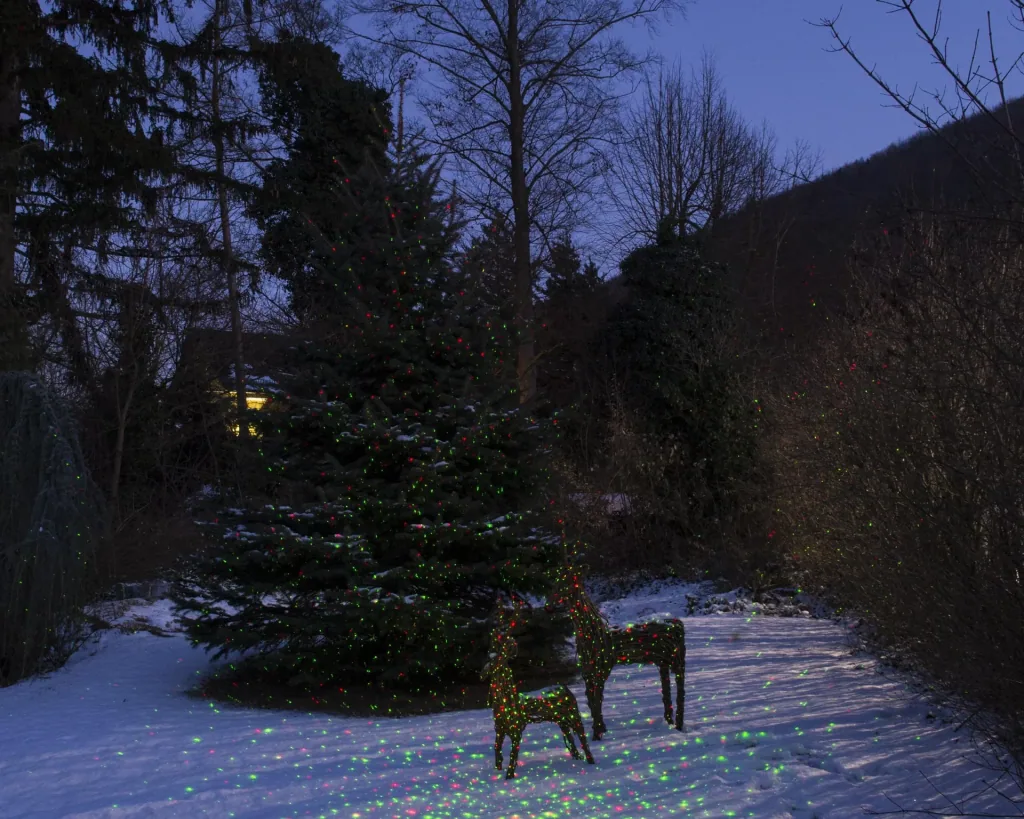 Laserlicht-System Star Shower mit Sensor