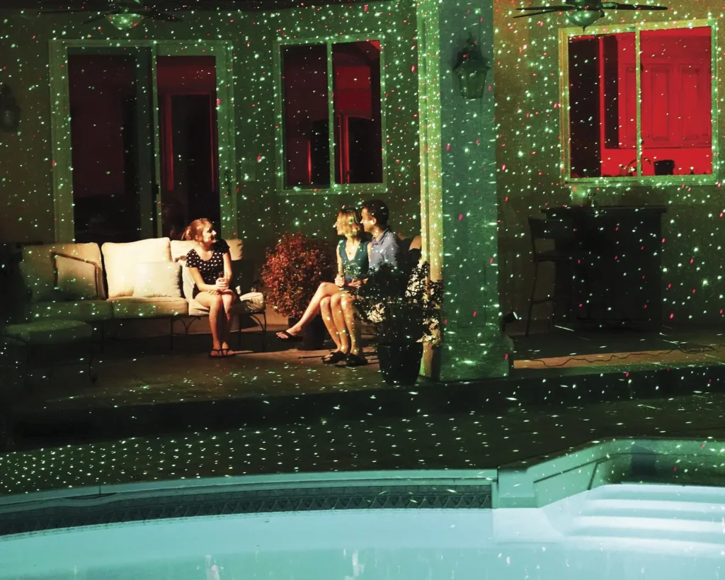 Laserlicht-System Star Shower mit Sensor
