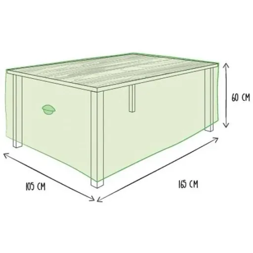 Schutzhülle für Tisch - 165 x 105 x 60 cm - Beige