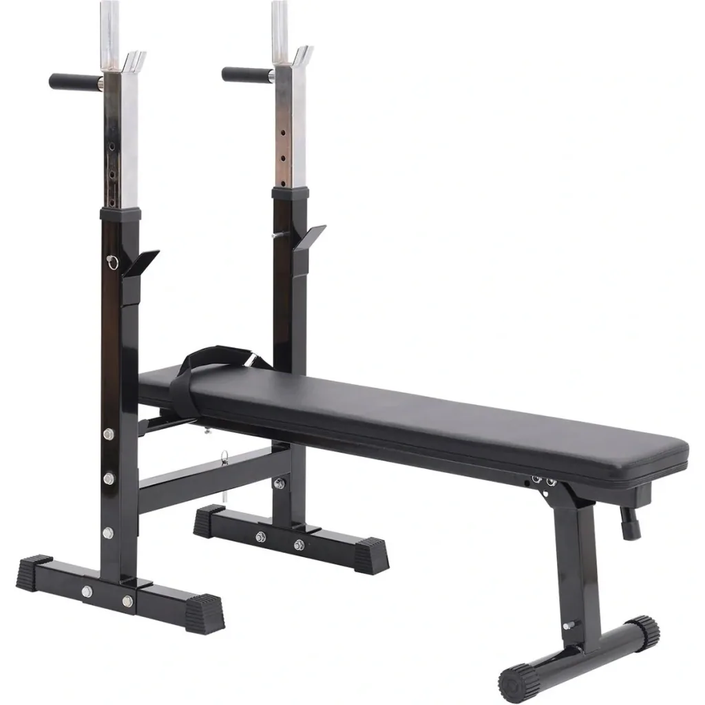 Multifunktion Hantelbank Kraftstation Trainingsbank mit Dip Barren 5-Fach Höhenverstellbar Dip-Station, Fitnessstation b