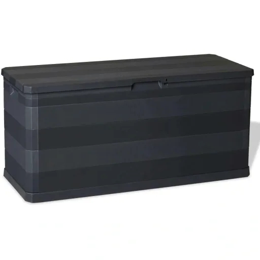 Gartenbox 117x45x56 cm schwarz