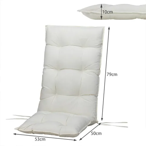 Sitzkissen 6er Set Cozy Vanamo Creme 129x53x10cm