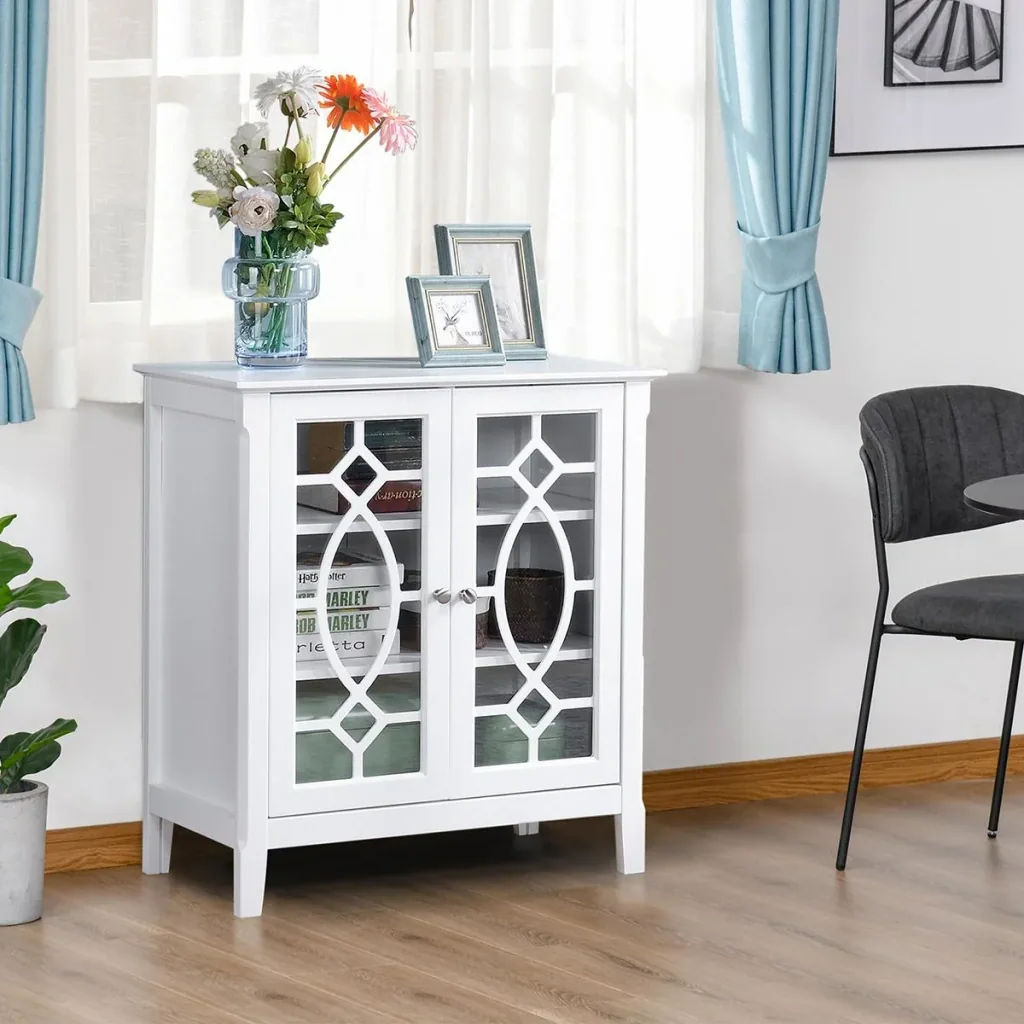 Kommode Sideboard Vitrinenschrank Küchenschrank Unterschrank Badzimmerschrank Bücherschrank Einlegeböden verstellbar MDF